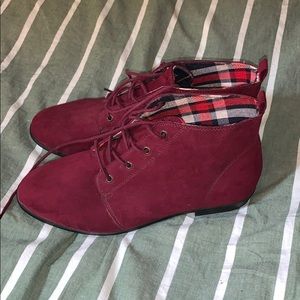 NWOT Red Forever 21 Boot